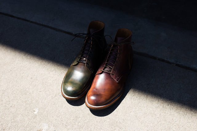 Service Boots Scuffed Shell Cordovan - VIBERG