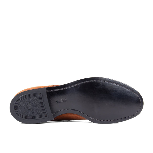 Navvy Cut Shoe - Polo Brown Janus Calf Suede - VIBERG