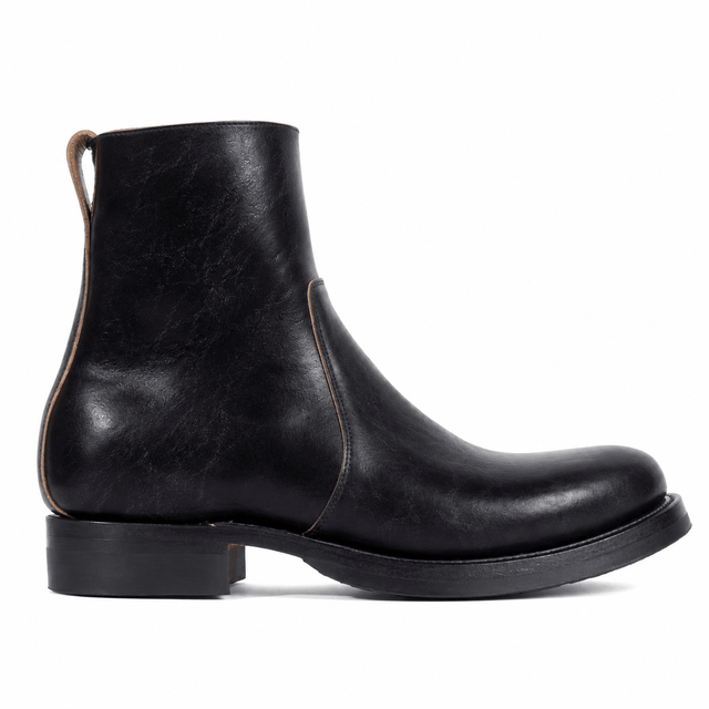 Side Zip - Black Teacore Horsebutt - VIBERG