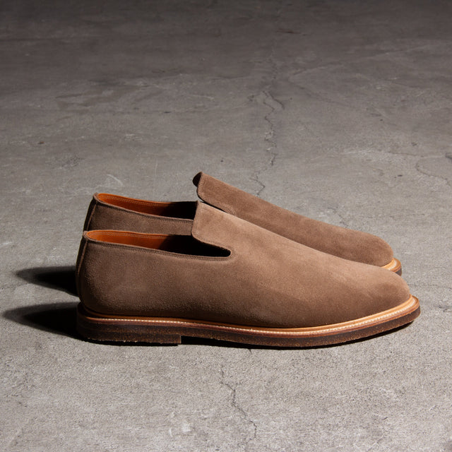 Slipper - Bison Janus Calf Suede - VIBERG