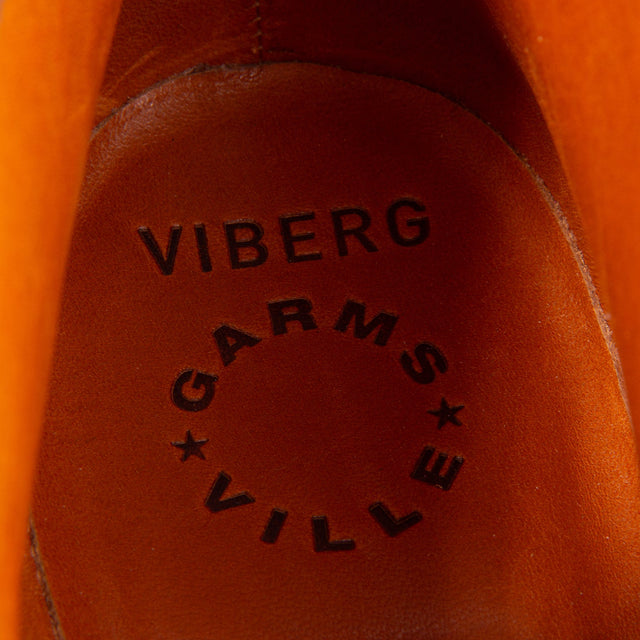Viberg x Garmsville Brogue Navvy Boot™ in Parisian Brown Janus Suede - VIBERG