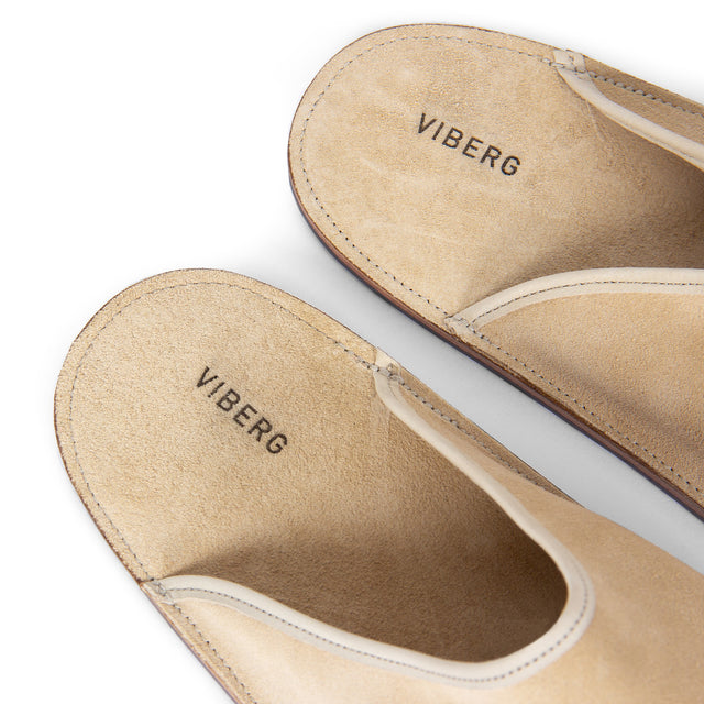 Slide - Desert Sand Janus Calf Suede