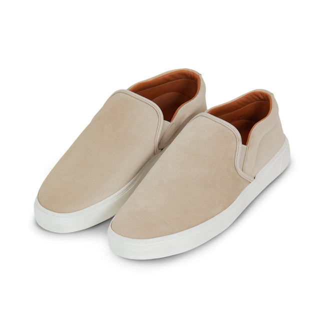 Slip On - Parchment Janus Calf Suede