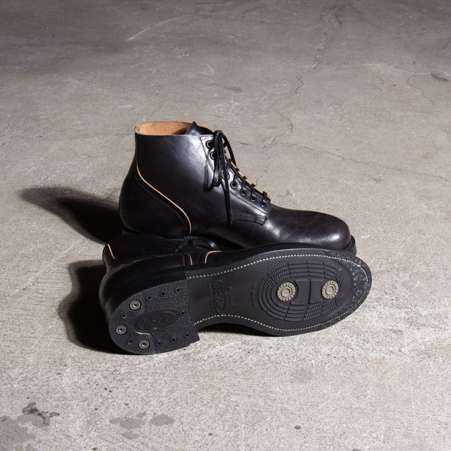 N1 Boot - Black Teacore Vacchetta Lucida - VIBERG