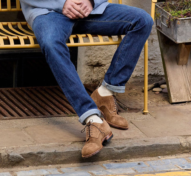 Navvy Cut Shoe - Bison Janus Calf Suede - VIBERG