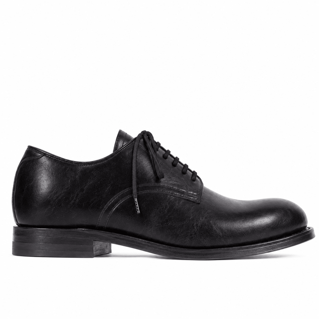 Navvy Cut Shoe - Black Teacore Horsebutt - VIBERG