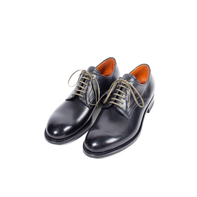 Navvy Cut Shoe - Nero Kangaroo - VIBERG