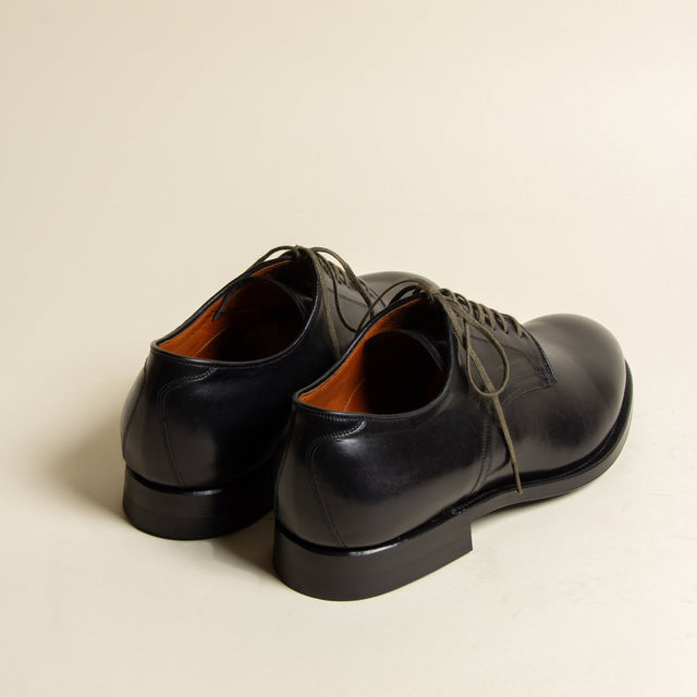 Navvy Cut Shoe - Nero Kangaroo - VIBERG