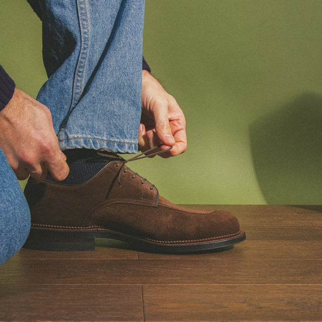 Savoy Shoe - Sepia Janus Calf Suede - VIBERG