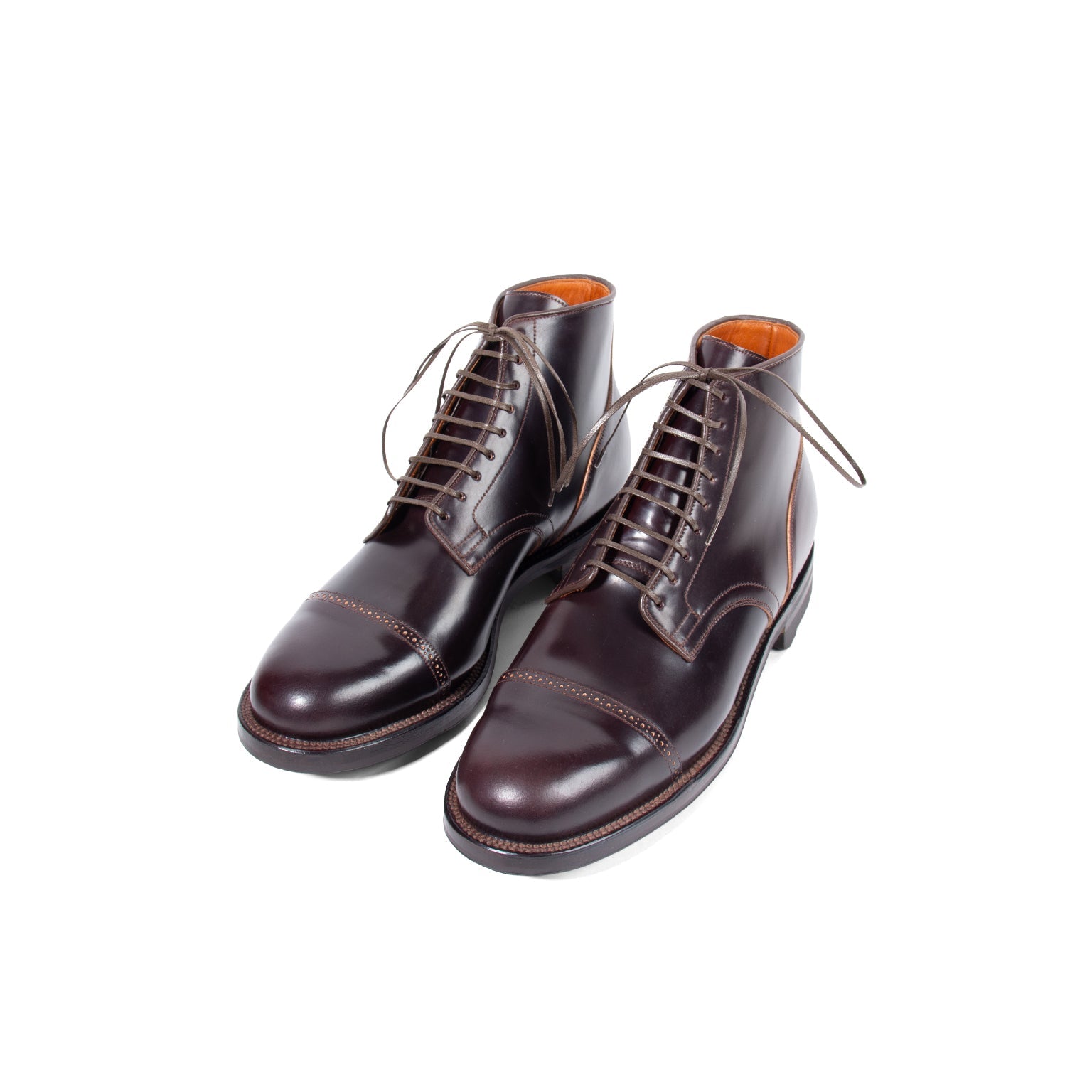Viberg Dress Boots | Navvy Boot™ Mahogany Boxboard Cordovan – VIBERG