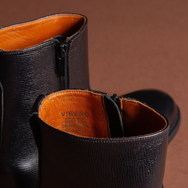 Side Zip - Black Alcazar - VIBERG