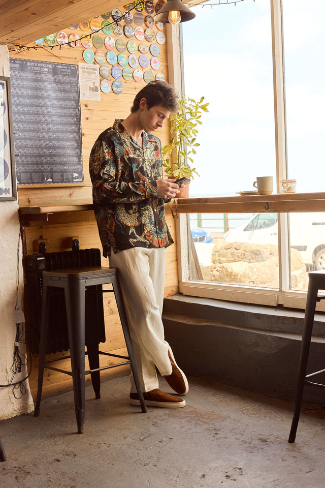 Slip On - Polo Brown Janus Calf Suede - VIBERG