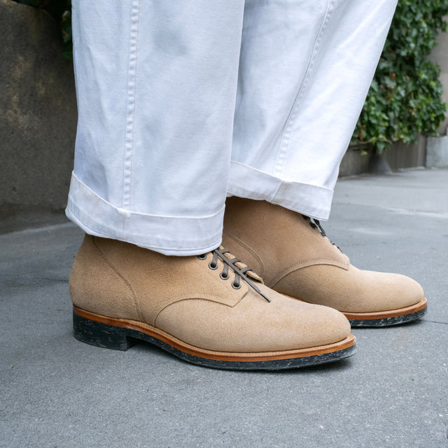 The Stitchdown N1 Boot - Natural Marine Field Shoe - VIBERG